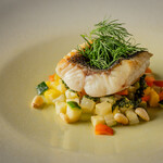 SEA BASS CAPONATA,DILL,BASIL　