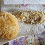 とんかつ 王龍 - ホタテとまぐろトロかつ