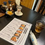 とんかつ 酒菜 くら - 卓上風景