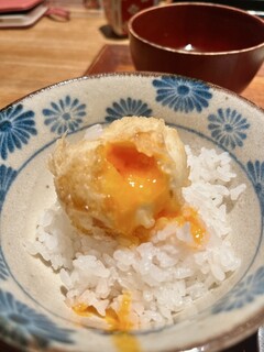 Nagomi - 玉子の天ぷらで卵かけご飯に(♡ˊ艸ˋ)