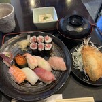 Sushi Shun - すし定食　上　¥1050(税込)