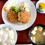 割烹いな長 - メンチカツ定食