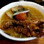 有頂天 EVOLUTION - 「げそ天」側からパチリ♯　(゜o゜;❗「げそ天」がド迫力で襲ってきます(≧∇≦)b