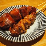 焼鶏だんな - 肝、ハツ元