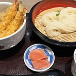 最上 楽農園 稲庭うどん 山菜 - セットメニュー