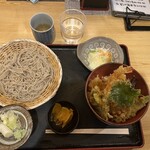 Meisui Teuchi Dokoro Taisou - 天丼 冷たい蕎麦のセット1000円