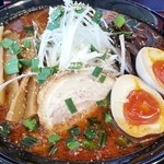 井桁屋 - 火龍麺（ファンローメン）中盛・中辛・味玉