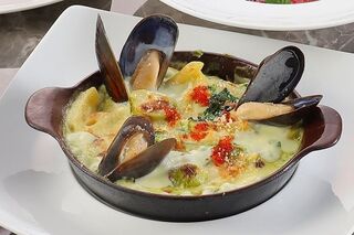 be-kari-resutoransammaruku - 春野菜とムール貝のホワイトグラタン