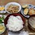 珈琲亭 - 料理写真:日替り定食(アジフライ)770円 コーヒー付、銀杏草の味噌汁最高