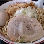 自家製太麺 渡辺 - らー麺（特大）＋味玉