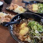 元祖肉肉うどん - 元祖からあげ定食¥1,400