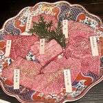 Sumibiyakiniku Hanayama - 飛騨牛 稀少部位 7種盛り合わせ