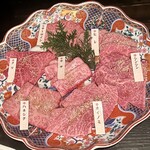 炭火焼肉 華やま - 飛騨牛 稀少部位 7種盛り合わせ