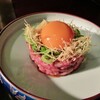 焼肉 にくだらけ - 田村牛の炙りユッケ