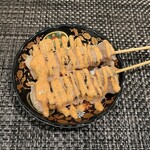 Peach skewer mentaiko mayo (2 pieces)