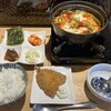 韓国家庭料理 さがの食堂 - 料理写真:スンドゥブのスープセット