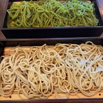 蕎麦見世のあみ - 二色そば