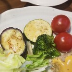 キッチン ブルー グローブ - 何時も野菜は最後になります