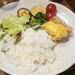 キッチン ブルー グローブ - 最後のワンプレート