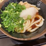 すなだ どんどん - かけうどん(レモン別、ネギと生姜はセルフで乗せたもの)