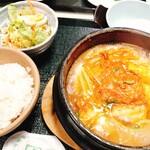 冷麺館 - 豆腐チゲ定食