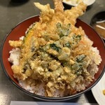 天ぷら 歌門 - ランチ天丼Aセット