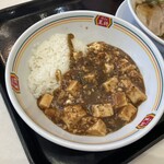 餃子の王将 - 麻婆丼ランチ(ジャストサイズの麻婆丼