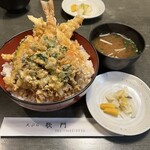 天ぷら 歌門 - ランチ天丼Aセット