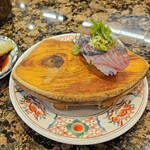 回転すし北海道 皆生店 - アジ（一貫食べた後…）