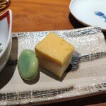 びんびや - 卵蒸し物と空豆