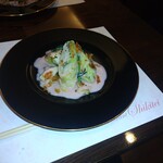 志喜亭 - サワラのキャベツ包　　梅のソースガラガラ美味しいです