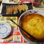 木曽餃子 - 料理写真:餃子セット（天津ラーメン)　800円(税込)