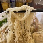 ラーメン茂木 - 細縮れ麺リフト