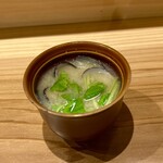 Kuma - お通し　シジミのお味噌汁