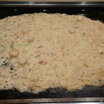 月島もんじゃ もへじ - 焼き上がり