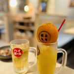 うまい鶏焼き腹一杯 - 濃いめハイボール ハンドルキーパーのままぽはジュース