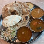 南インド料理ダクシン - 南インドミールスランチ全景