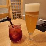 Dashi Shabu Obanzai Okaka - ビネガーざくろサワーと白穂乃香で乾杯