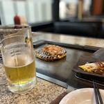 Chi bou - よいほろセット　とんぺい焼き、豚玉、ビール