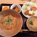 Shodaiheizou - 日替わり 親子丼 ハイカラうどん カキフライ