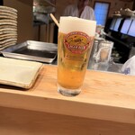 焼鳥 多喜 - 生ビール(キリンラガー)