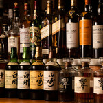 Various types of whiskey