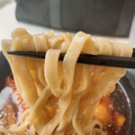 そばうどん 立ち喰い雑賀屋 - 唐揚げ太麺そば