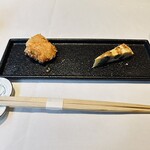 洋食 Matsushita - 付き出し　カマンベールフライとキッシュ