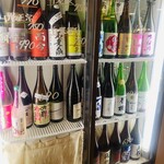 SAKEのちサカナ時々、そば しゅぼ - 日本酒　ショーケース
