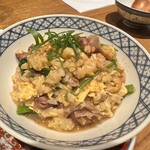 紺青 - ホタルイカと菜の花のあんかけご飯(うろ覚え)