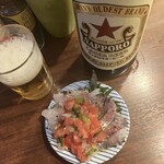 立ち呑み くにし - 鯵のカルパッチョ