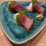 小料理屋 菜の花 - 近海まぐろ三種盛