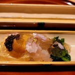 銀座 しのはら - 加減酢のジュレかけ