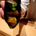 銀座 しのはら - 鰻と花山椒玉子真丈の手巻き